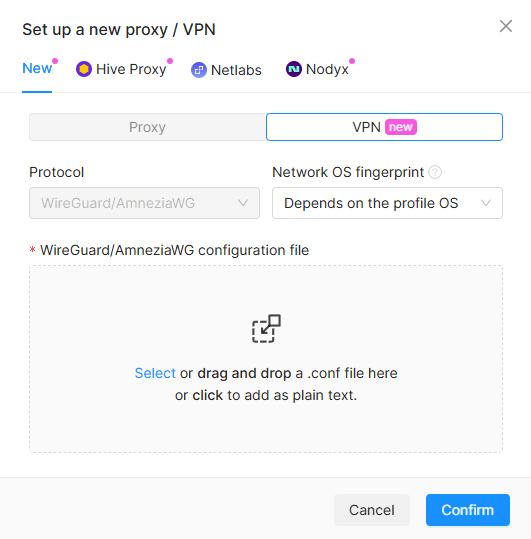 Set Temporary VPN