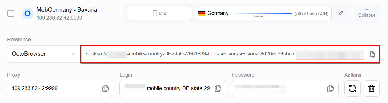 Asocks Proxy Settings