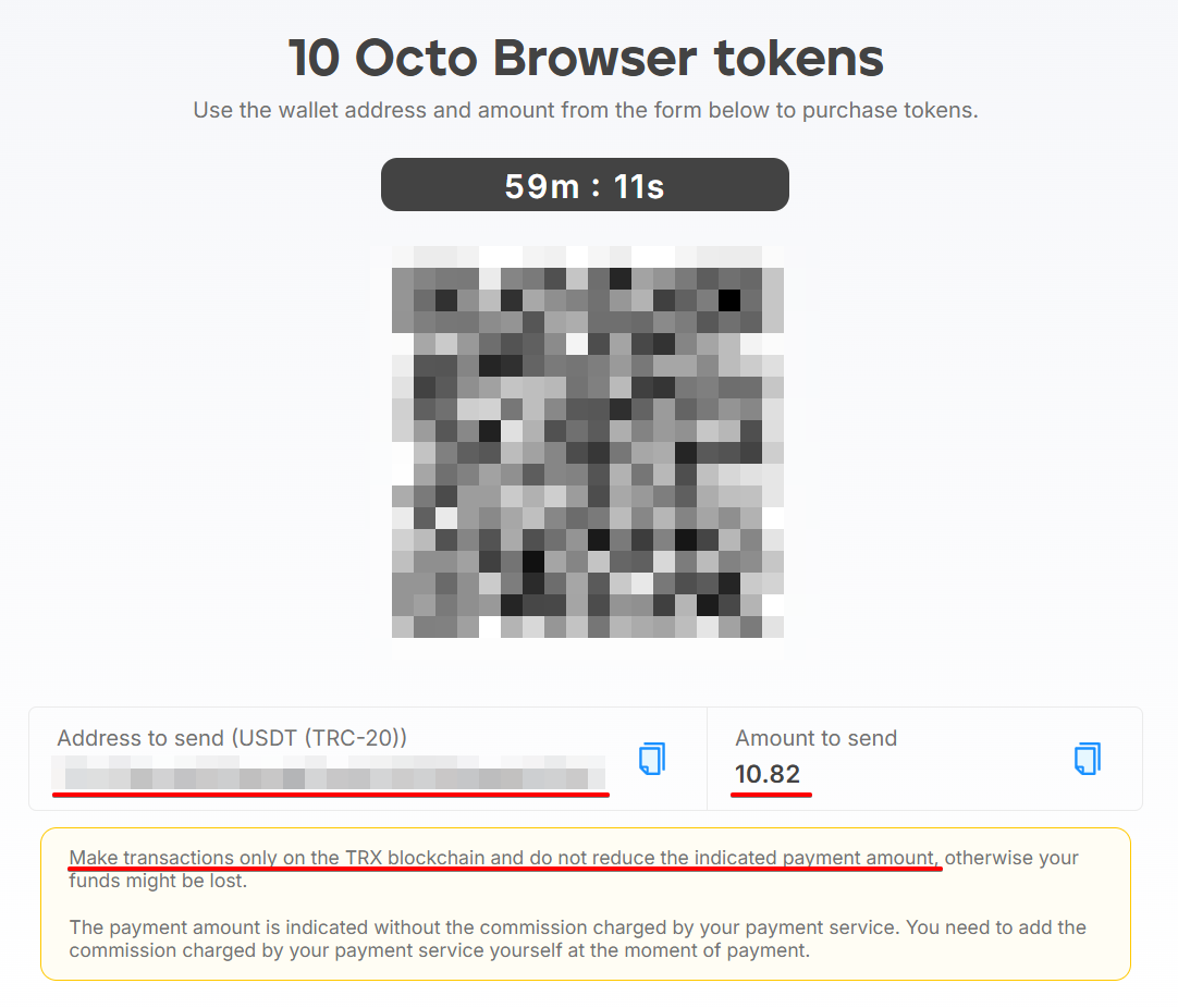 Cryptocurrency payment process