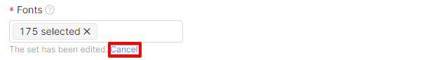 Restoring Font Set