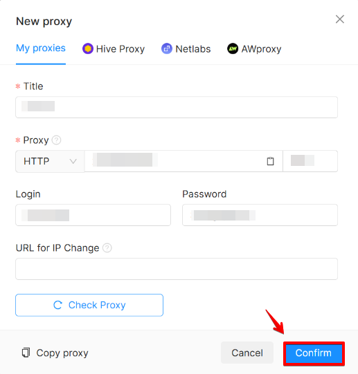 Adding Proxy Data