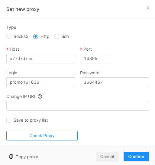 iProxy Data in Octo
