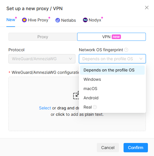 Set Temporary VPN